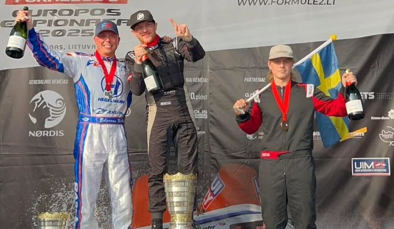 Lijcs kļuvis par F2 ātrumlaivu Eiropas čempionu