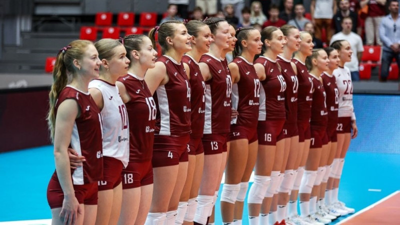Latvijas volejbolistes Eiropas Sudraba līgas mačā bez grūtībām apspēlē Luksemburgu