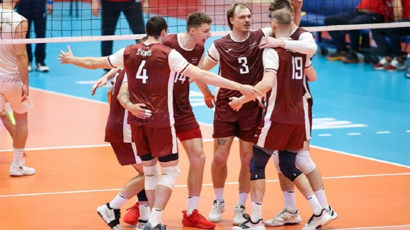 Latvijas izlases volejbolists Freimanis: "Pielāgojāmies spēles gaitā un savu darbiņu izdarījām"