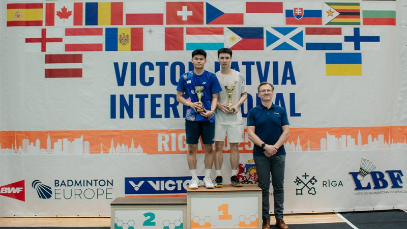 "Victor Latvia International" vienspēlēs dominē Āzijas, dubultspēlēs Eiropas badmintonisti