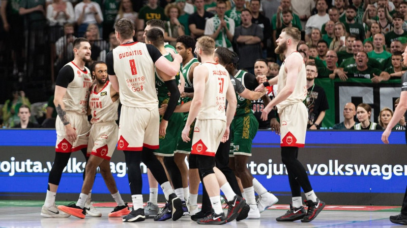 Nokaitētā Lietuvas finālsērijā "Rytas" basketbolisti Kauņā iedzeļ vēlreiz
