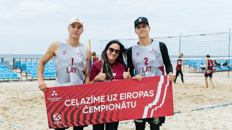 Fokerots/Auziņš un Ēbere/Konstantinova kvalificējas U22 Eiropas čempionātam