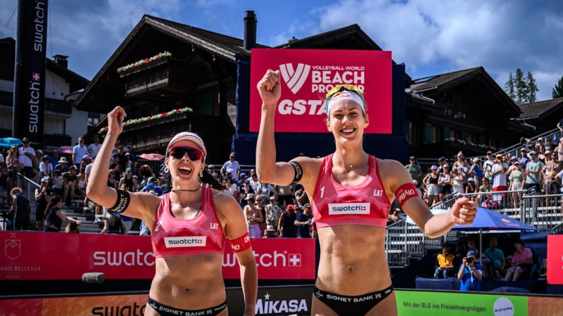 Samoilova/Graudiņa apspēlē olimpiskās vicečempiones, tiekot Gštādes 1/4 finālā