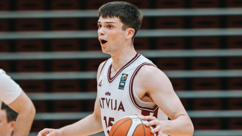 I.Kuruca debijā Andževs izrauj Latvijas U18 basketbolistu uzvaru pār Vāciju
