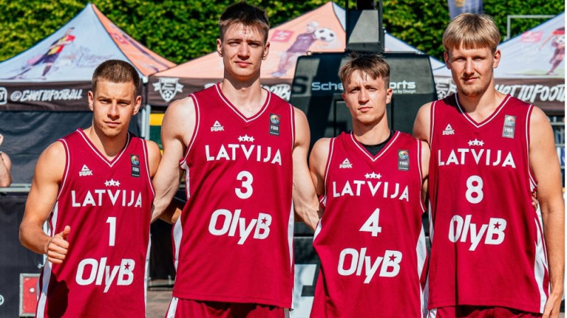 Latvija U21 3x3 basketbola komanda Ventspilī triumfē Nāciju līgas turnīrā