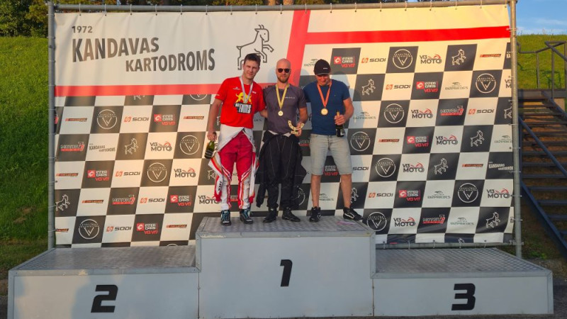 Karstajā "Openkart" posmā Kandavā uzvar Zalmans