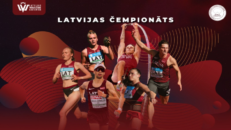 Vairāk nekā 260 spēcīgākie Latvijas vieglatlēti cīnīsies par medaļām Latvijas čempionātā