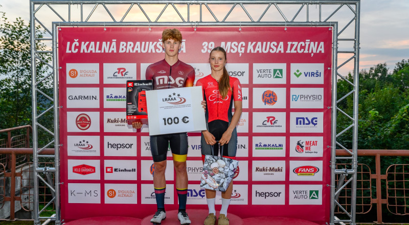 Kancers un Skujiņa ar jauniem trases rekordiem triumfē LČ un MSĢ kausā kalnā braukšanā