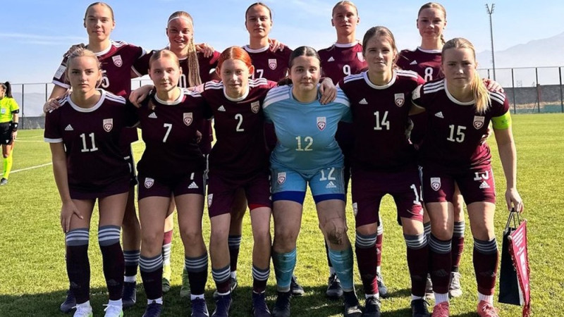 Latvijas U17 futbolistes EČ kvalifikāciju sāk ar uzvaru