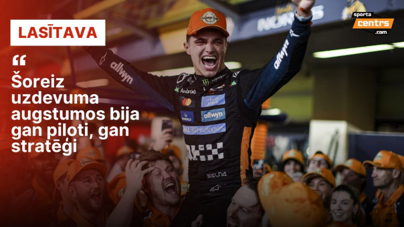 Atbildīgākajā brīdī ″McLaren″ rokas nenotrīcēja – Abū Dabī GP atziņas